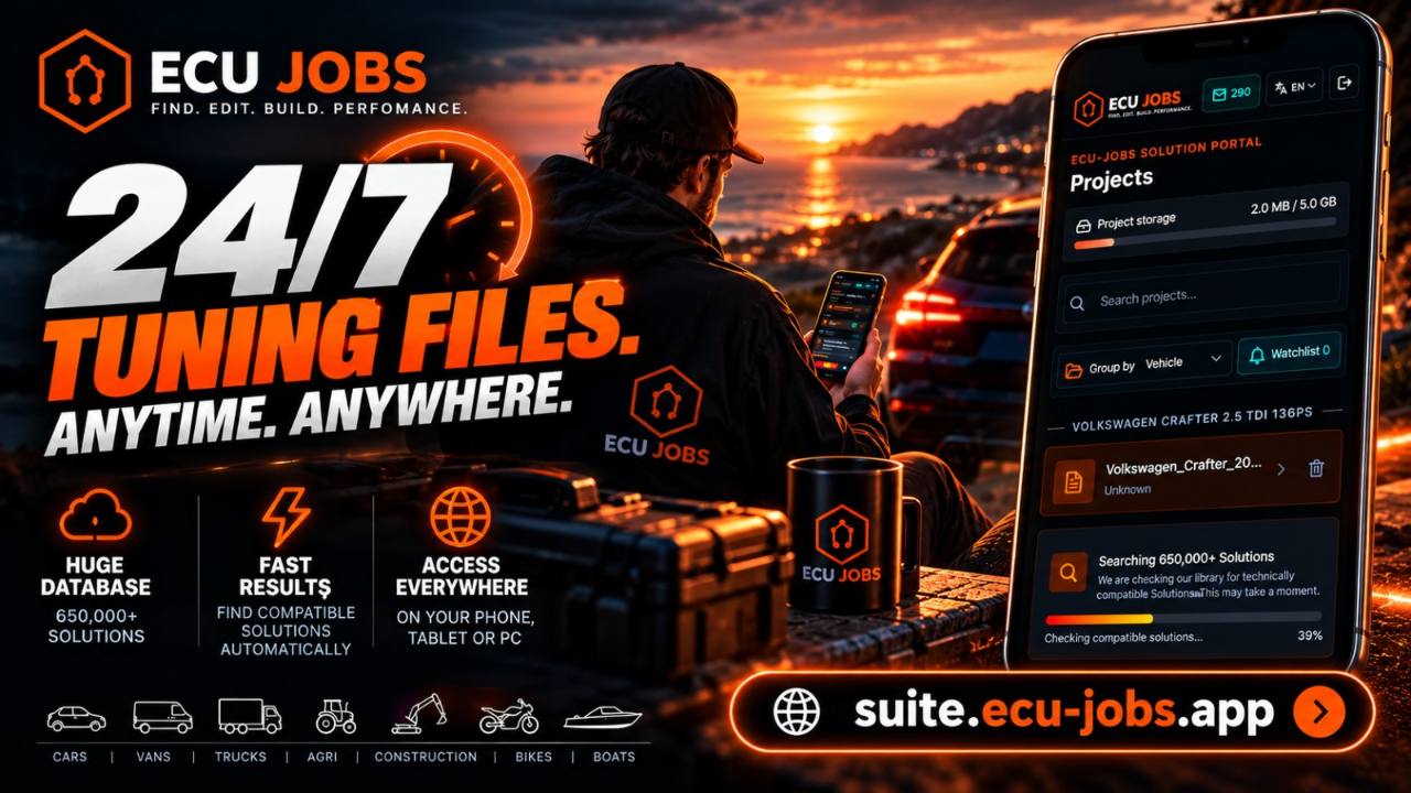 ECU-Jobs 24/7 tuning files and Solutions